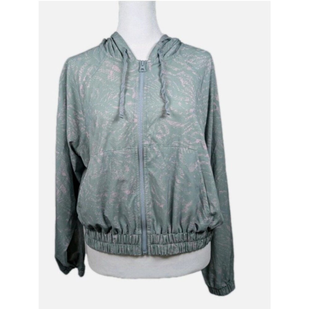 Womens Zelia Lightweight Cropped Hooded Windbreaker Small